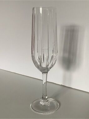 Royal Crystal Rock (RCR) Champagne Flute Glass Replacement 8” Mint Cond Italy